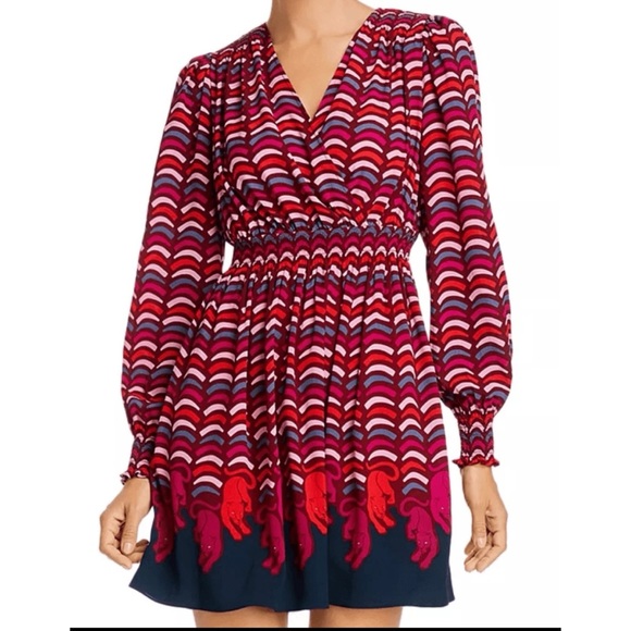 Kate Spade Dresses Rawr Print Smocked Dress Size XXL ~ Excellent